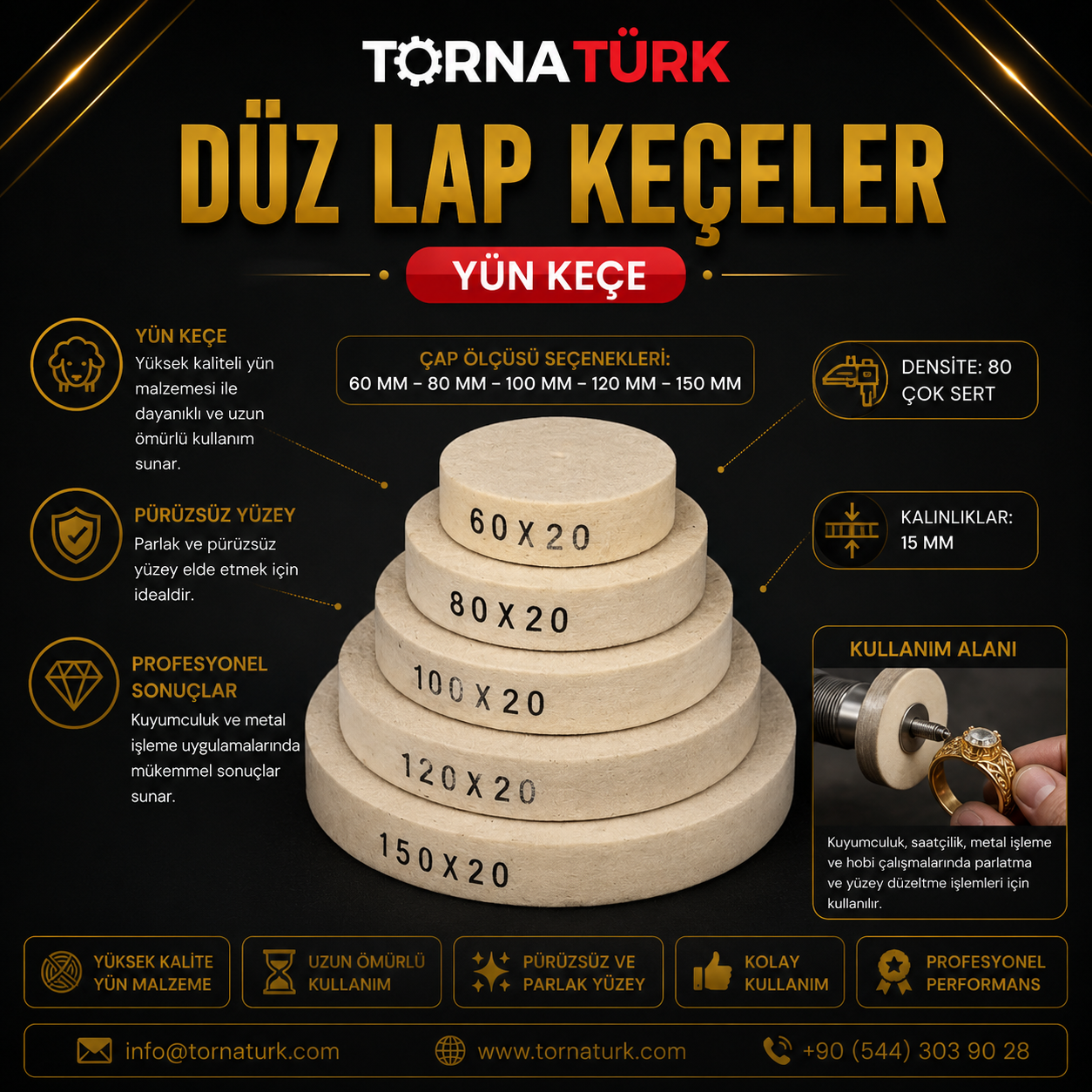 düz lap keçeler