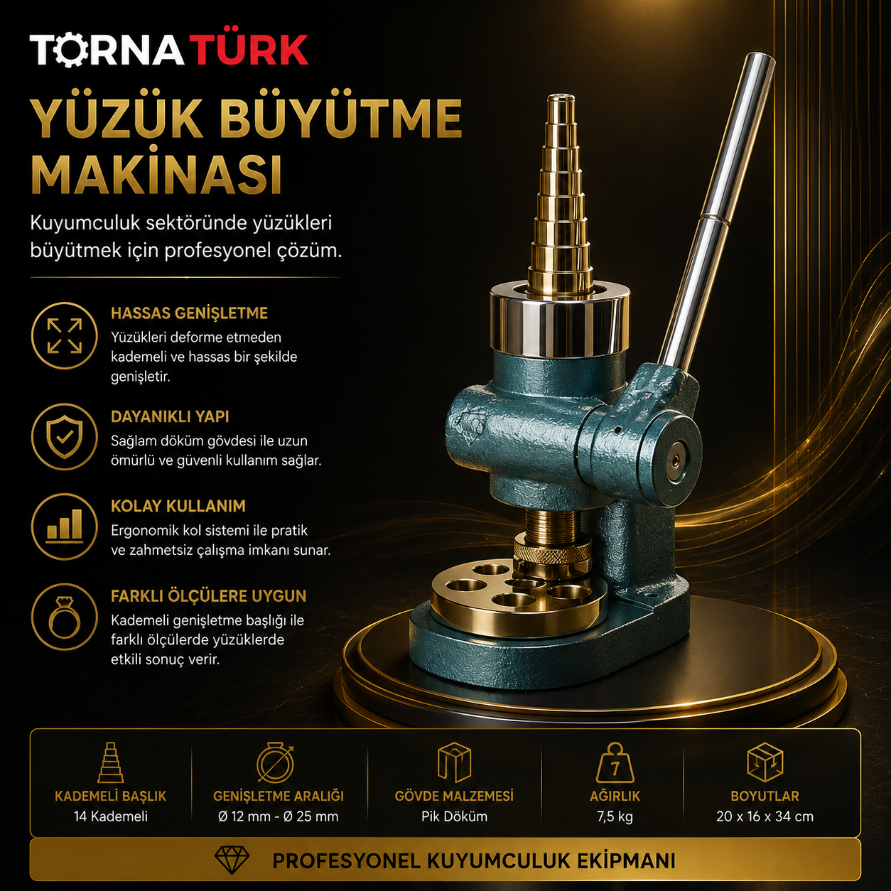 yüzük büyütme makinası / ring enlargement machine